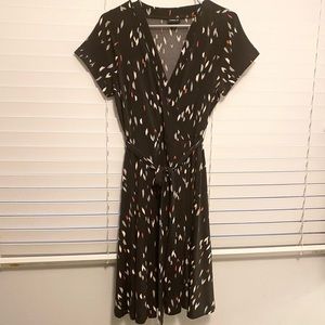 Torrid Tie Waist Short Sleeve Midi Skater Dress
